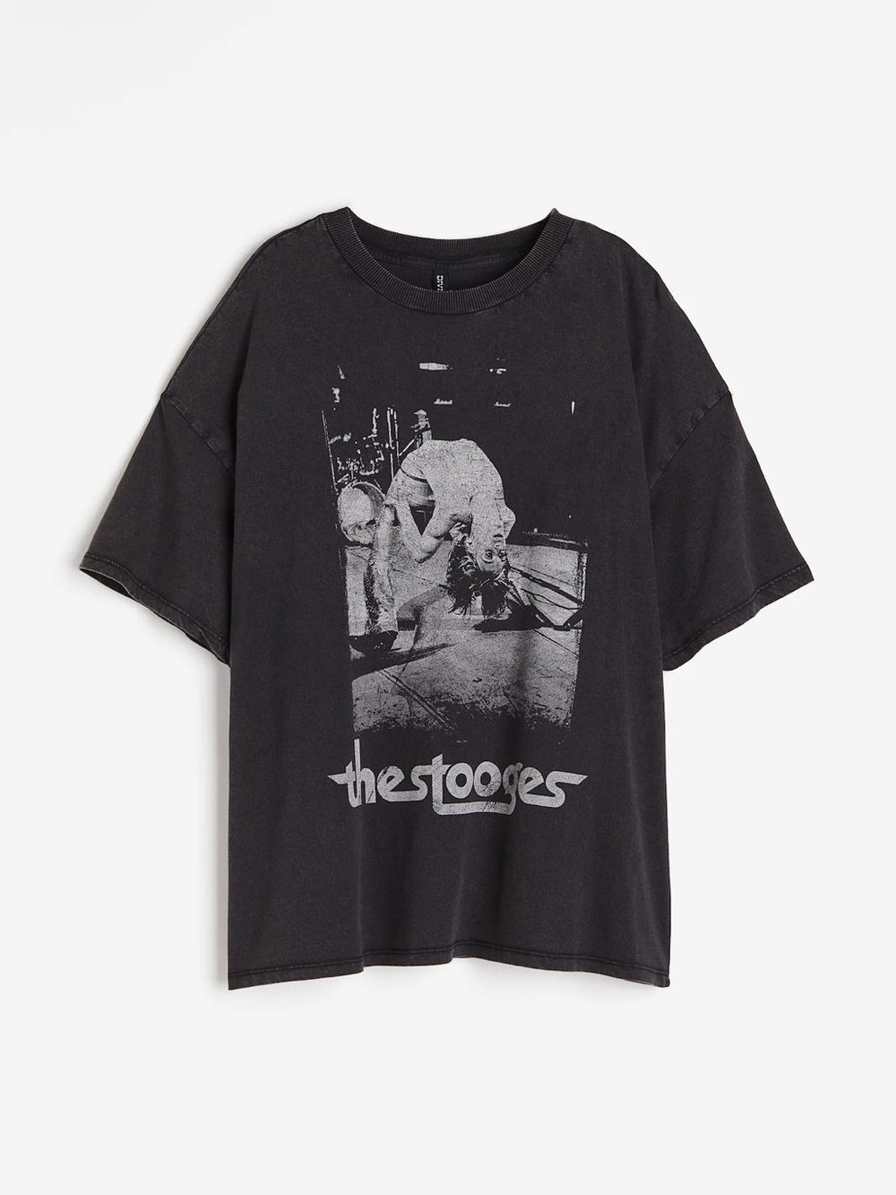 H&M Black The Stooges Graphic Tee